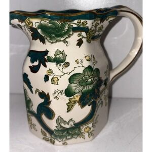 Mason's Ironstone Jug in "Green Chartreuse"‎ Pattern